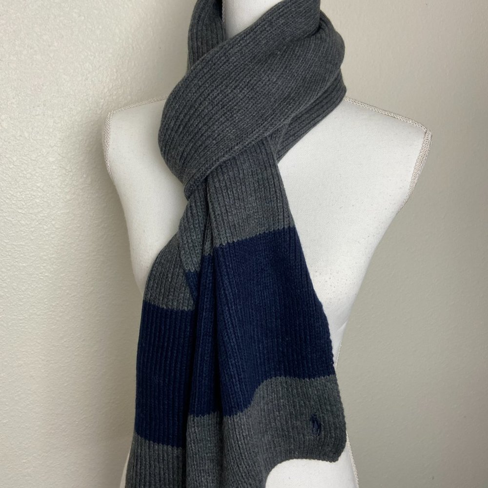 Polo Ralph Lauren Knit Two Tone Long Winter Scarf